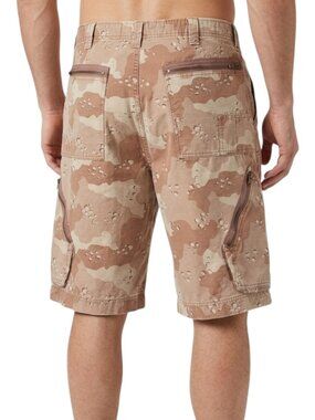 Mossimo Chocolate Chip Camo Cargo Shorts Green Ripstop Cotton Y2K Loose Fit 36